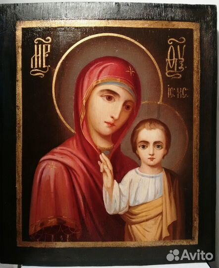 Икона Казанская Богородица. Русский Модерн