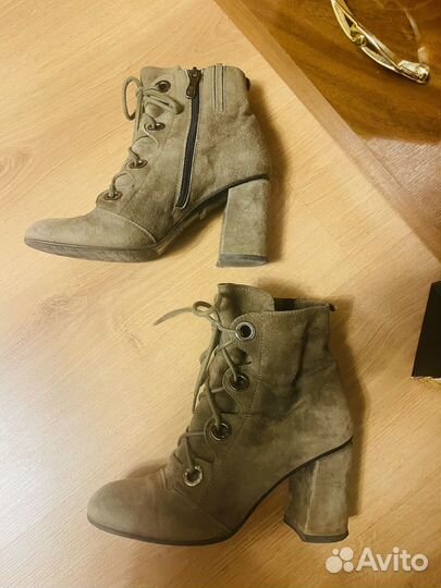 Ботильоны замшевые 37 fabiani оригинал