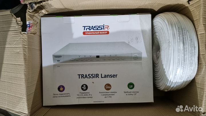 Комплект для видеонаблюдения 4 камеры, ибп, Кабель