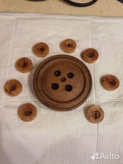 Пуговицы деревянные