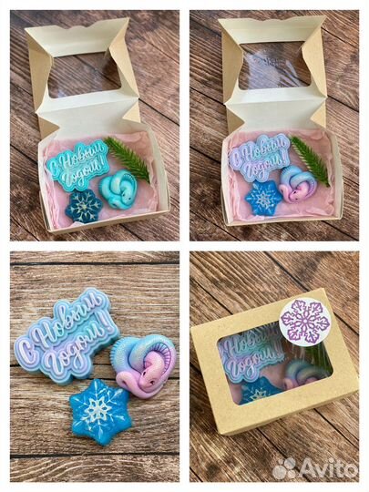 Набор мыла ручной работы на новый год