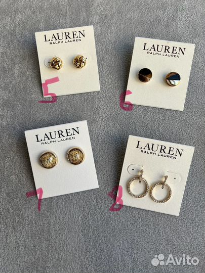 Серьги новые Ralph Lauren