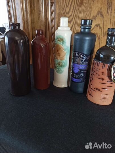 Бутылки керамика из под бальзама