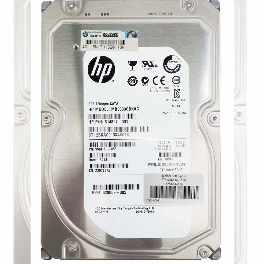 [628065-B21] Жесткий Диск Hp 3tb 628183-001 Sata3 628065-B21