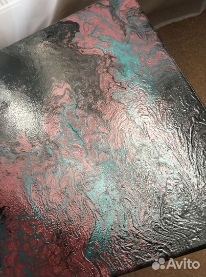 Картина на холсте флюид арт