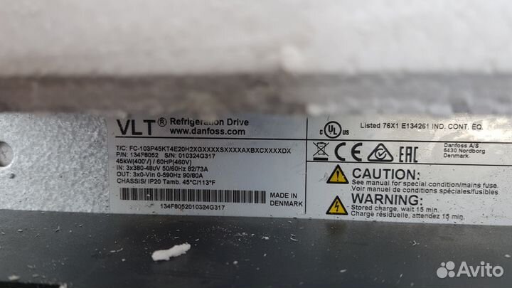 Частотные преобразователи Danfos 103 1-45кв Новые