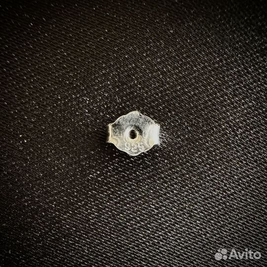 Серебряные серьги пусеты 