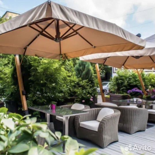 Уличные зонты для кафе и загородной недвижимости