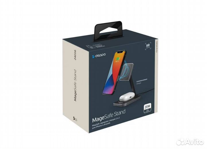 Зарядная станция 2 в 1 MageSafe Deppa