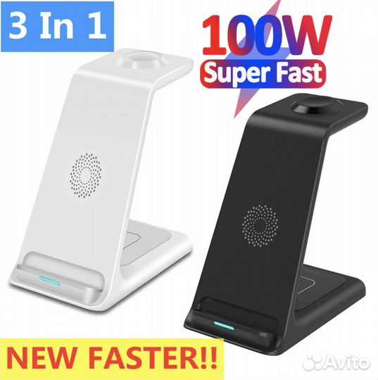 Быстрое зарядное устройство 3в1 для iPhone QC3.0