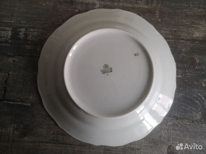 Taрелки супoвыe Walbrzyсh, 6 шт., Старая Польшa