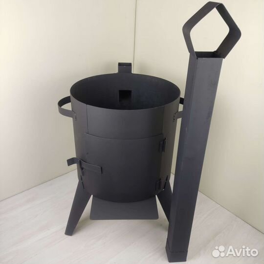 Очаг под казан с дымоходом 12л