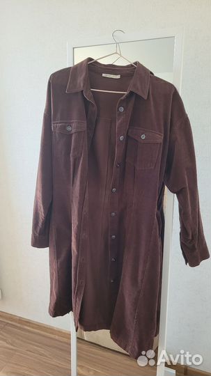 Платье вельветовое 44