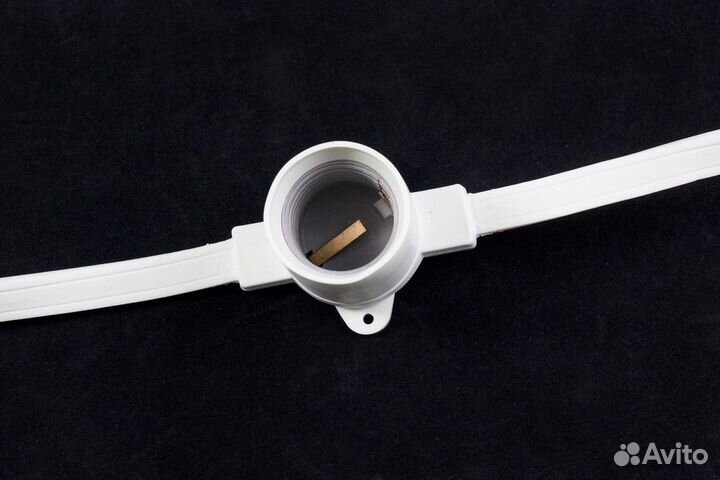 Белт-лайт гирлянда, 100 М, шаг 37 см, цоколь E27