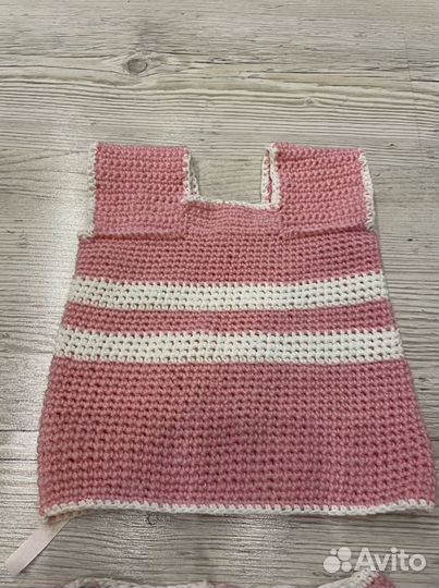 Вязаный костюм детский