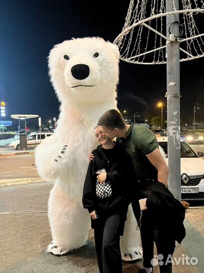 Поздравление от белого мишки (Снежок )