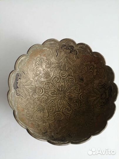 Ваза конфетница латунь