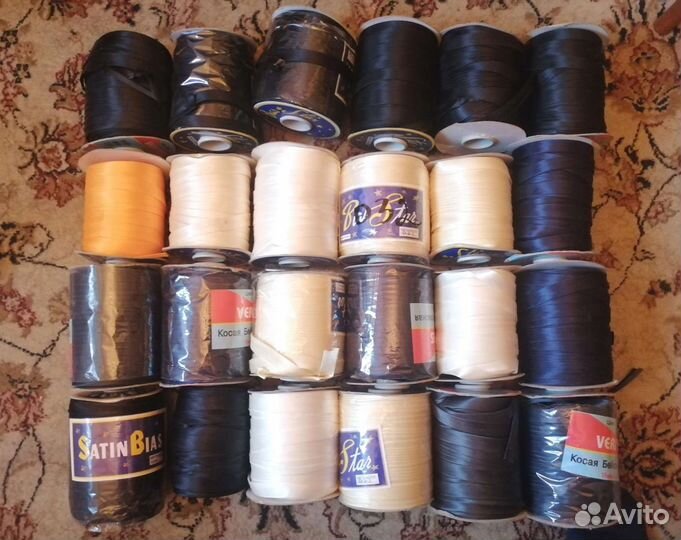 Атласная косая бейка