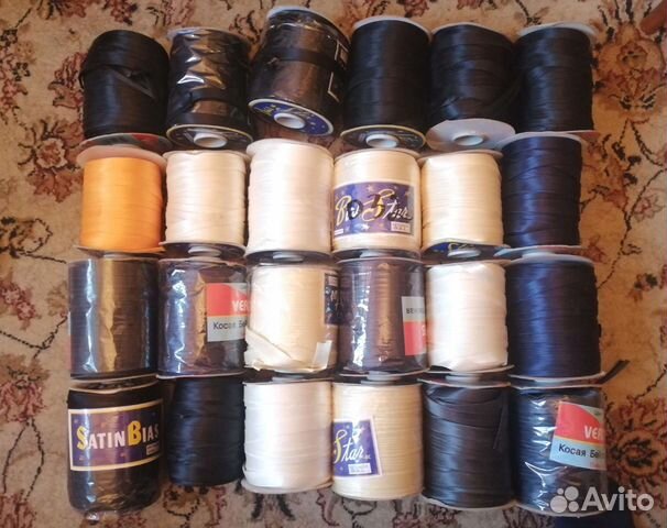 Атласная косая бейка