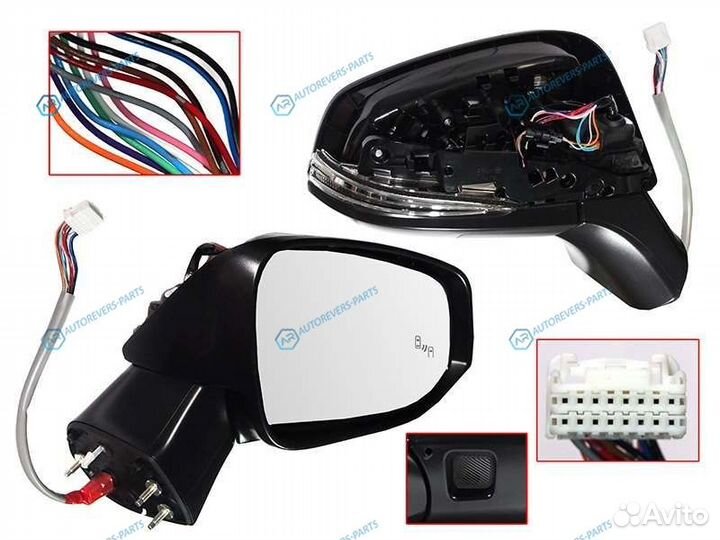 87910-42F30 Зеркало toyota RAV4 19- RH
