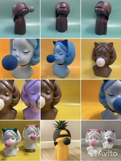 Силиконовые формы для гипсовых кашпо