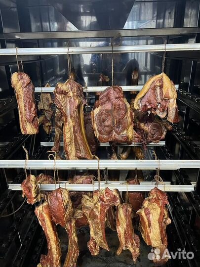 Мясо конина копченая