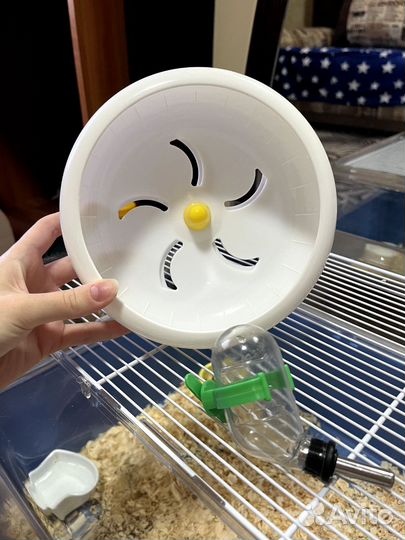 Колесо и поилка для хомяка