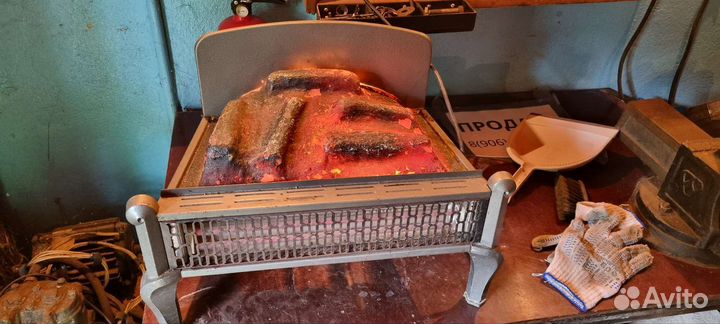 Ретро обогреватель эл-кий СССР. Камин. Винтаж