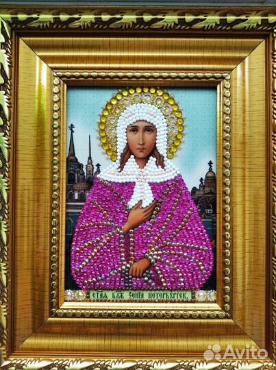 Иконы из страз ручной работы