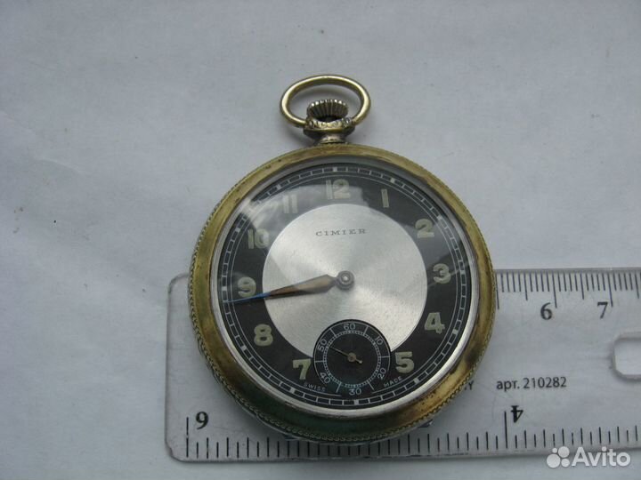 Старинные карманные швейцарские часы Симье Cimier