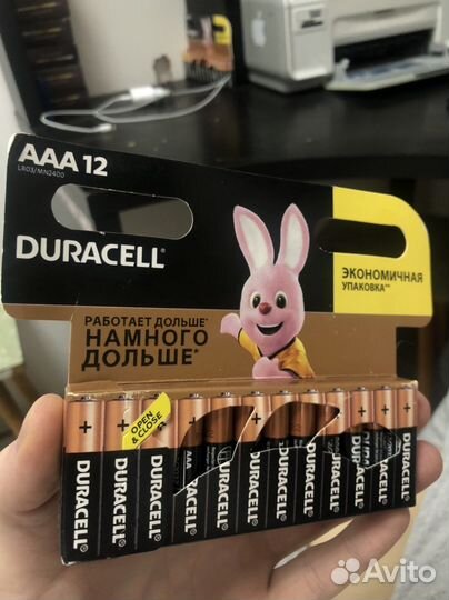 Батарейки duracell мизинчиковые ааа12 штук
