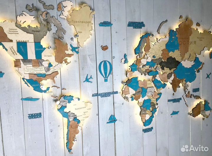 Карта мира и России с доставкой