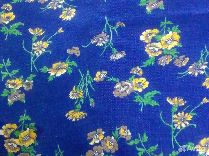 Отрез ткани хлопок СССР ситец