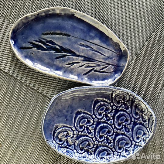 Тарелка керамическая ручной работы