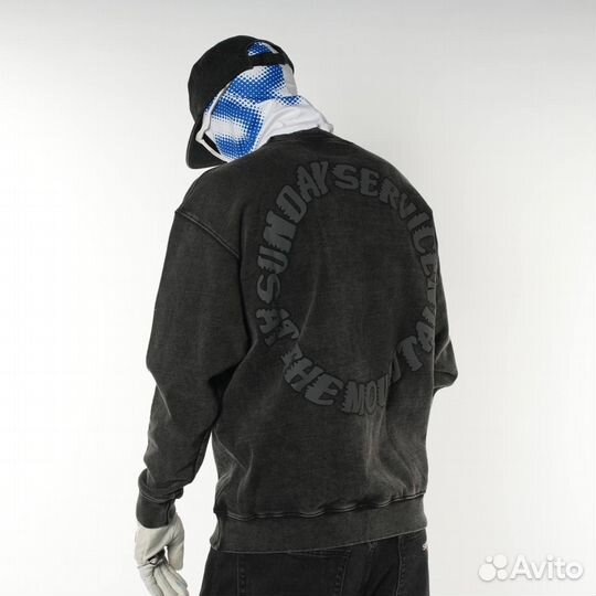 Свитшот серый Cav Empt Sunday Service