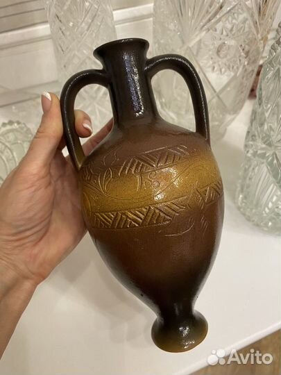 Хрустальная ваза и посуда времен СССР