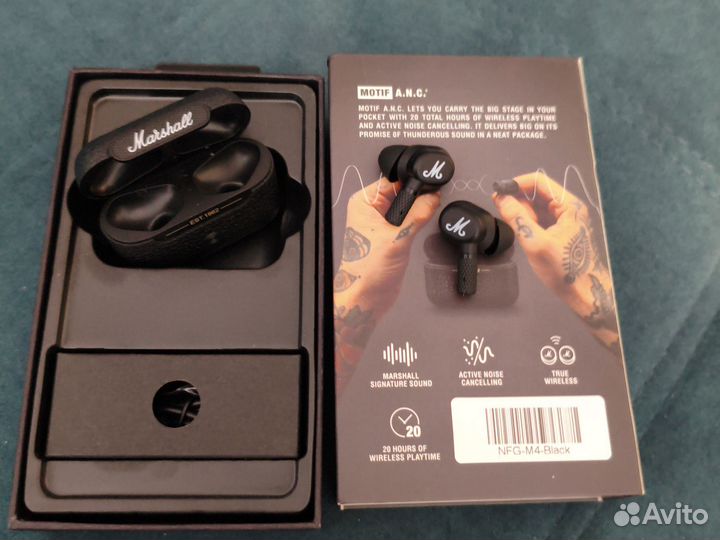 Беспроводные наушники marshall motif ii anc