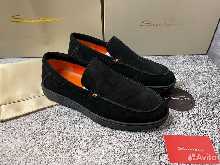Лоферы Santoni мужские