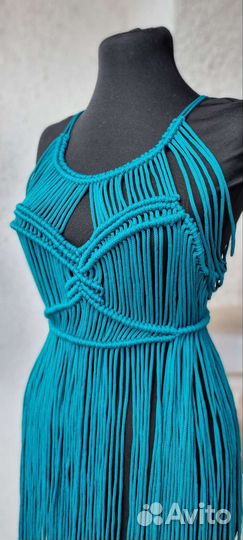 Платье макраме