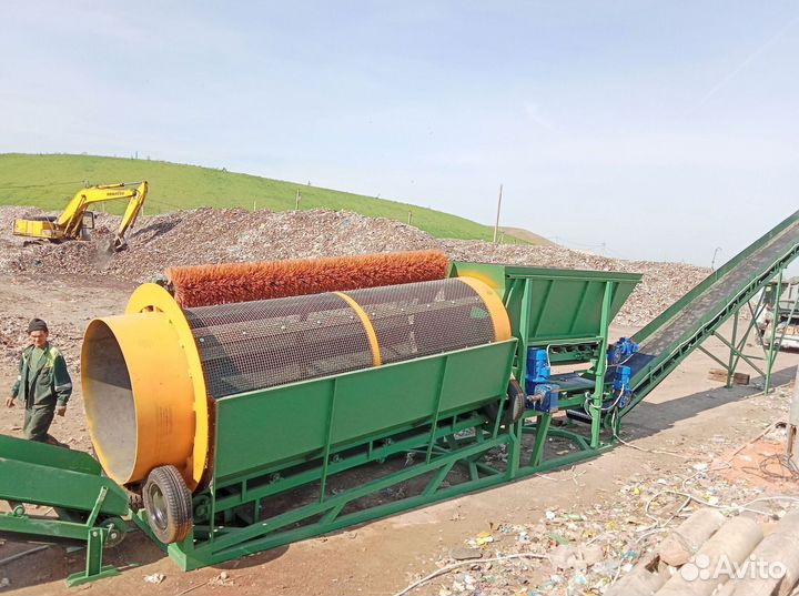 Сортировочный комплекс на базе барабанного грохота