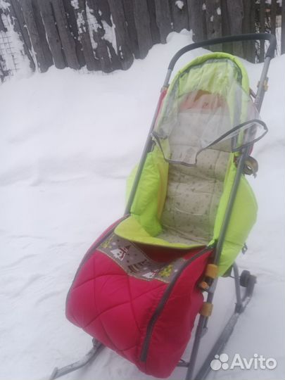Коляска санки