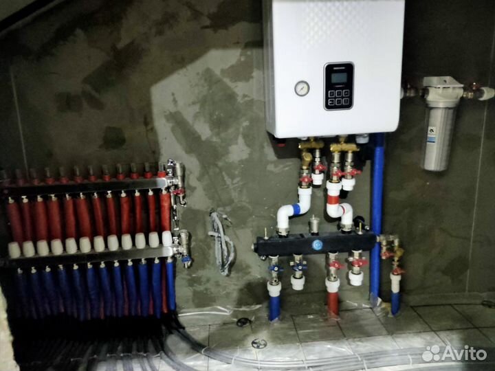 Монтаж систем отопления, водоснабжения, теплый пол