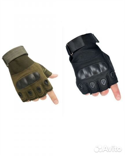 Перчатки тактические летние олива,черные