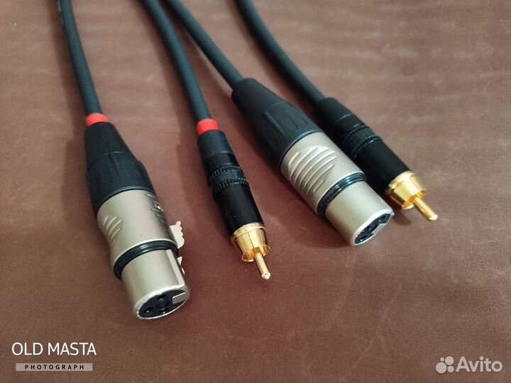 RCA - XLR кабель 2шт
