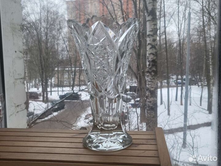 Хрусталь СССР кружки и ваза