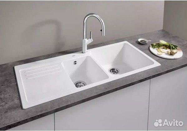 Кухонная мойка Blanco Naya 8 S Черный (Чаша слева)