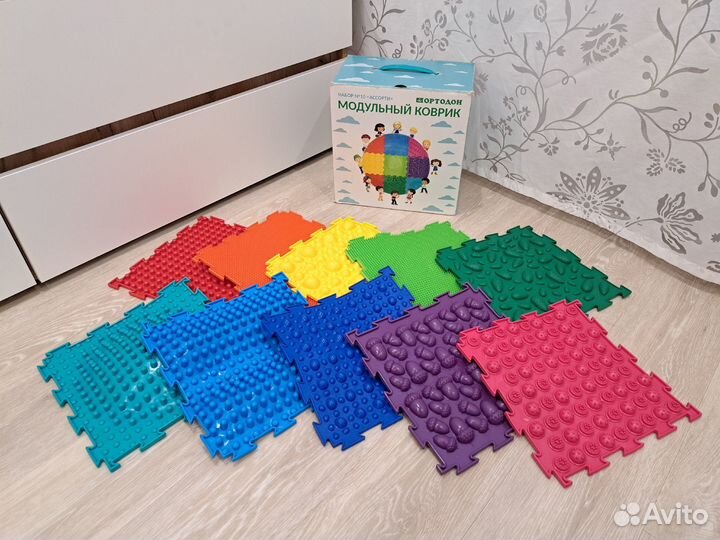 Ортопедический массажный коврик, 10 шт