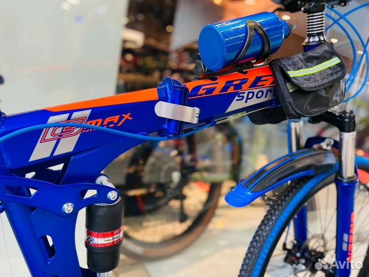 Велосипед новый складной синий 26