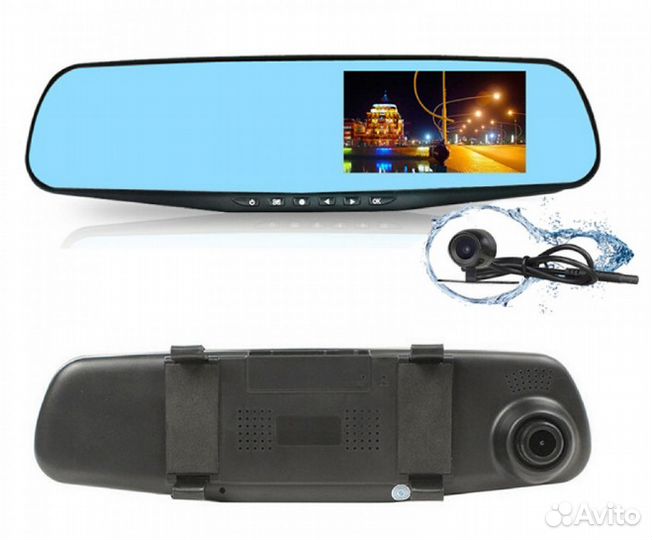 Зеркало-видеорегистратор с камерой заднего вида