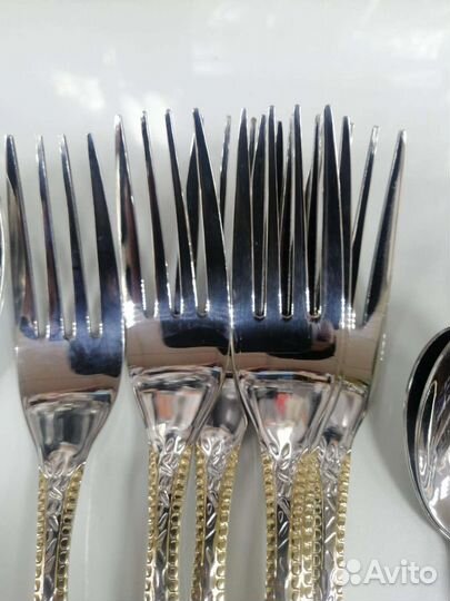 Набор ложка вилка и чайная 18шт